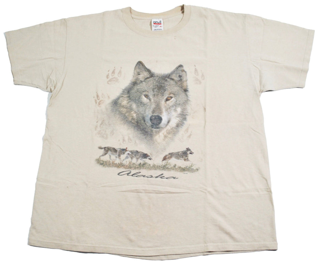 Vintage Alaska Wolf Shirt Size X-Large