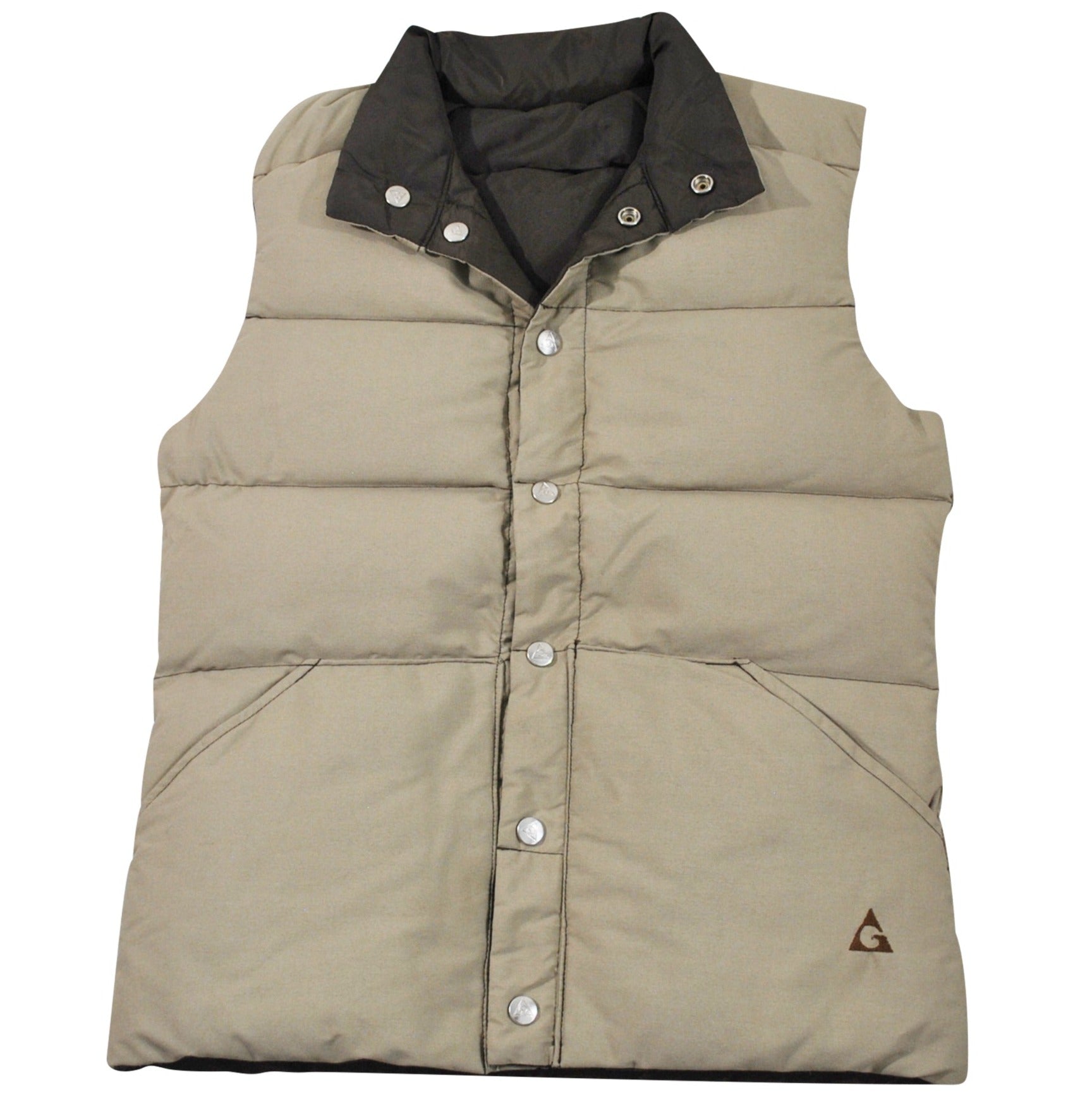 Gerry Women's Reversible Hooded Down Vest (Small, Olive/Camo