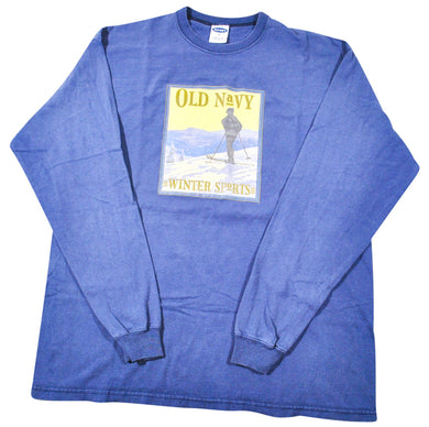 Vintage Old Navy Winter Sports Shirt Size Medium