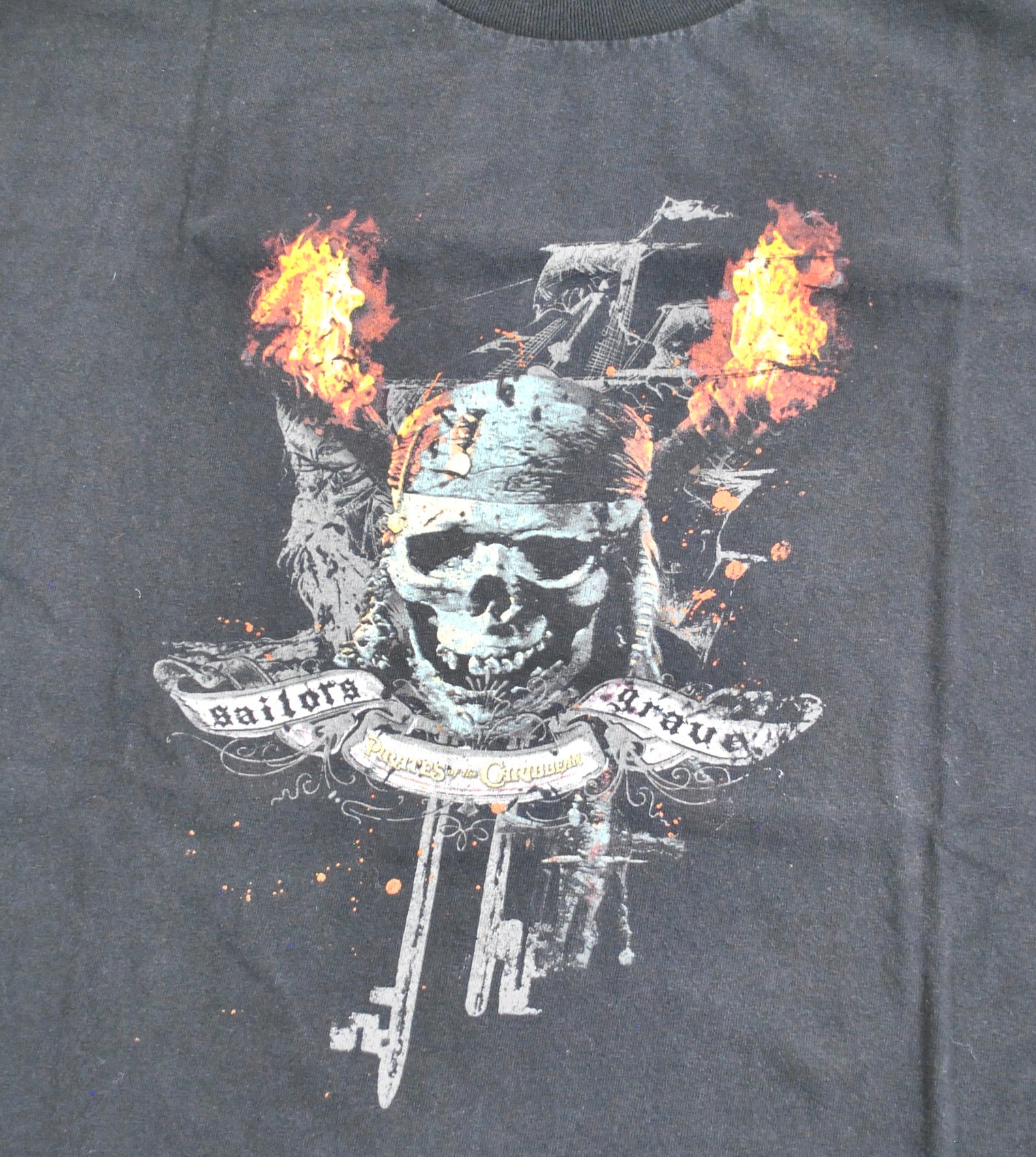 Vintage Pirates of The Caribbean Movie Shirt Size X-Large
