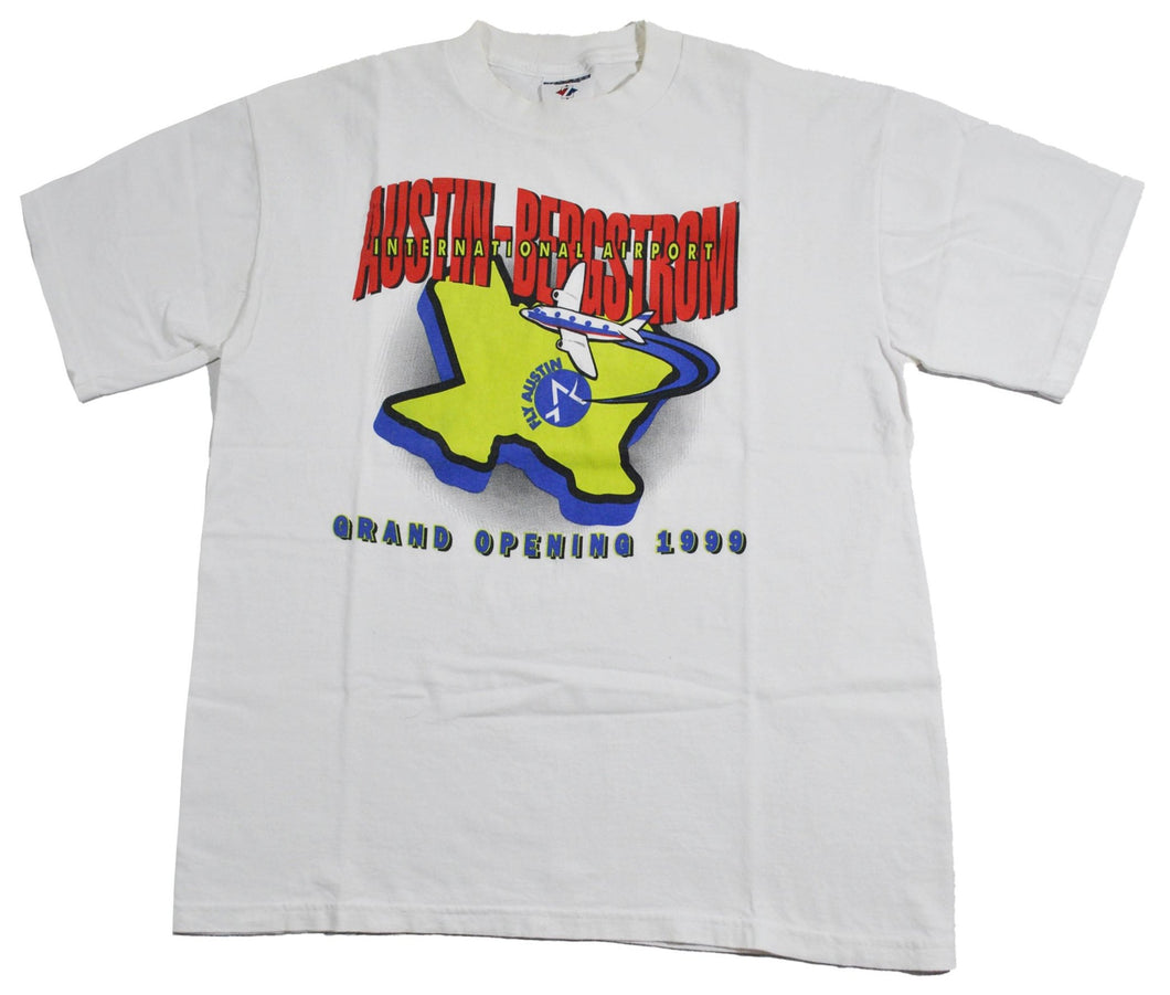 Vintage Austin Bergstrom Grand Opening 1999 Shirt Size Large