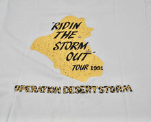 Vintage USA Operation Desert Storm "Ridin The Storm Out" 1991 Tour Shirt Size Large