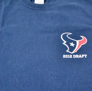 Vintage Houston Texans 2012 Draft Shirt Size X-Large