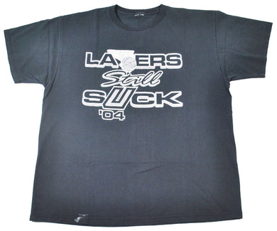 Vintage San Antonio Spurs 2004 Lakers Still Suck Shirt Size Large