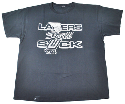Vintage San Antonio Spurs 2004 Lakers Still Suck Shirt Size Large