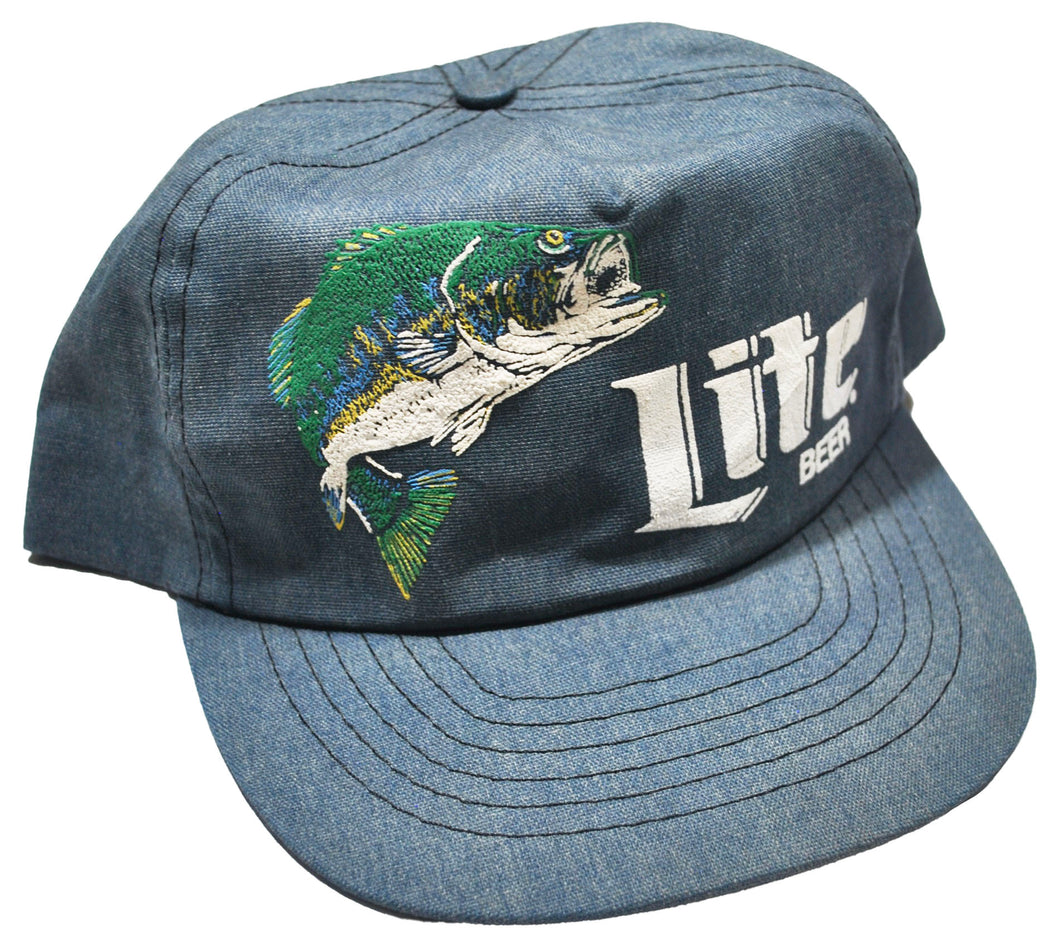 Vintage Lite Beer Fishing Snapback