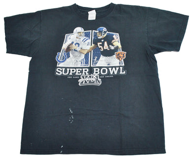 Vintage Indianapolis Colts Chicago Bears Super Bowl Shirt Size Large