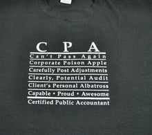 Vintage CPA Finance Business 90s Shirt Size X-Large