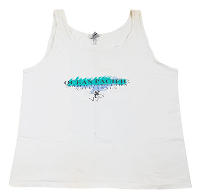 Vintage Ocean Pacific 1990 Volleyball Tank Size X-Large