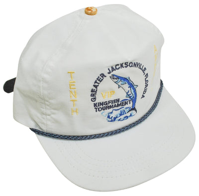 Vintage VIP Kingfish Tournament Tenth Anniversary Leather Strap Hat