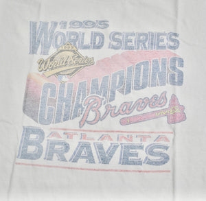 Vintage Atlanta Braves 1995 World Series Shirt Size Large