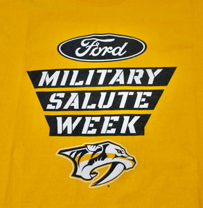 Nashville Predators Military Salute Week Shirt Size X-Large