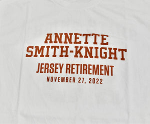 Texas Longhorns Annette Smith Knight Jersey Retirement Shirt Size Medium