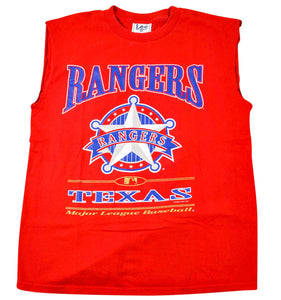 Vintage Texas Rangers 1998 Tank Shirt Size Large