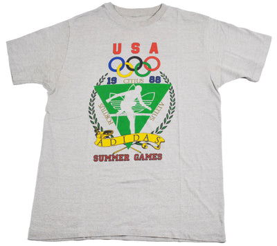Vintage 1988 Olympic Summer Games Adidas Shirt Size Medium