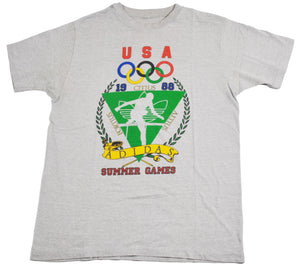 Vintage 1988 Olympic Summer Games Adidas Shirt Size Medium