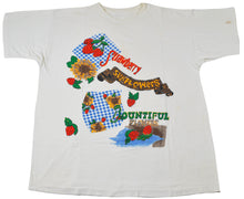 Vintage Strawberry Sunflowers Shirt Size X-Large