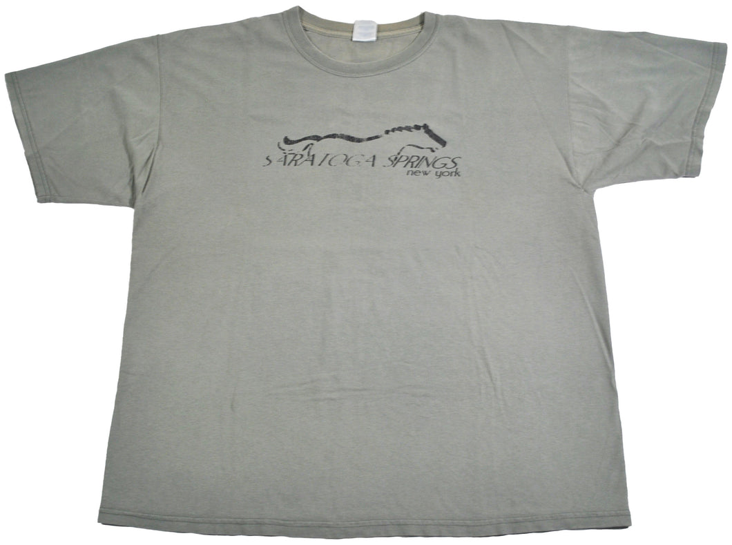 Vintage Saratoga Springs New York Horse Racing Shirt Size X-Large