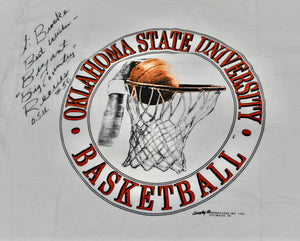 Vintage Oklahoma State Cowboys Big Country Reeves Autograph Shirt Size X-Large