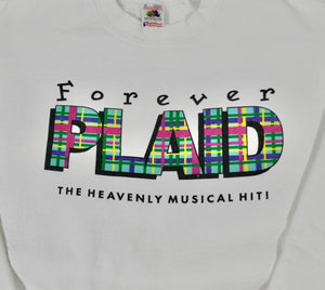 Vintage Forever Plaid Musical Sweatshirt Size X-Large