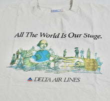 Vintage Delta Rose Bowl Crop Shirt Size X-Large