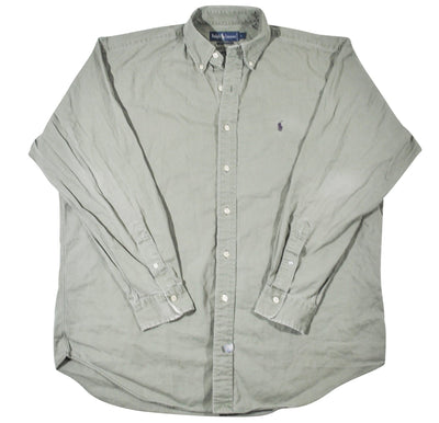 Vintage Ralph Lauren Polo Button Shirt Size Large