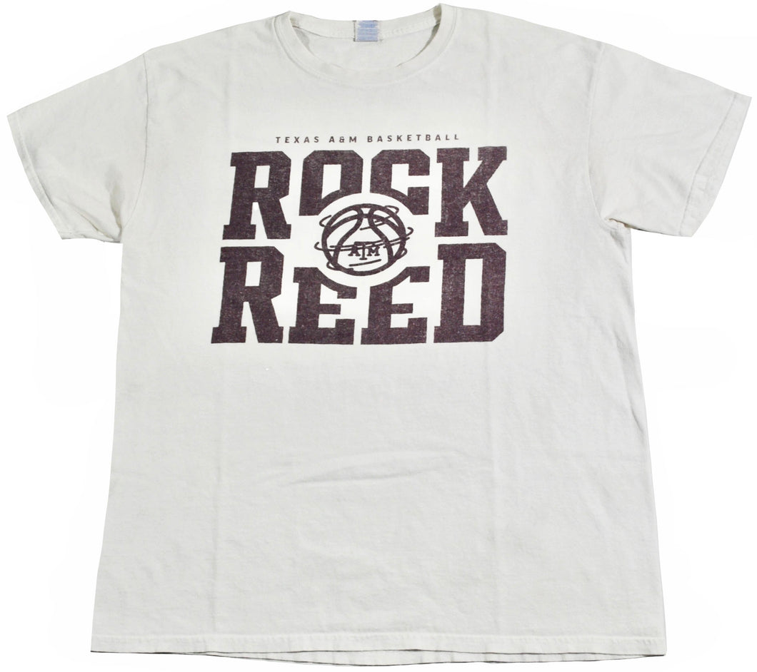 Vintage Texas A&M Aggies Rock Reed Basketball Shirt Size Large