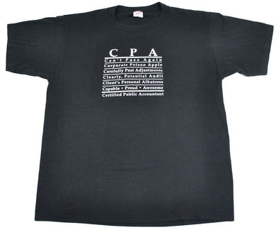 Vintage CPA Finance Business 90s Shirt Size 2X-Large