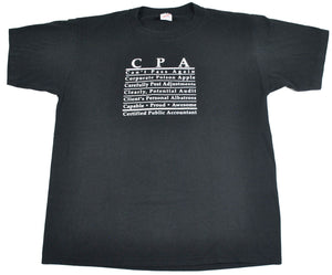 Vintage CPA Finance Business 90s Shirt Size 2X-Large