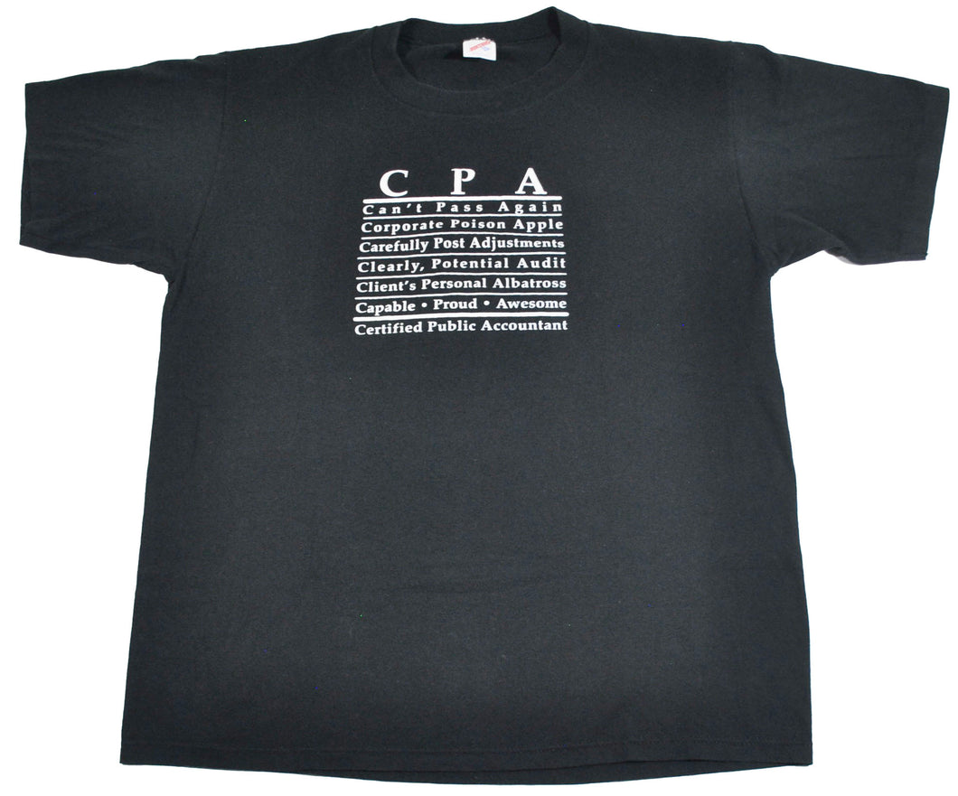 Vintage CPA Finance Business 90s Shirt Size 2X-Large