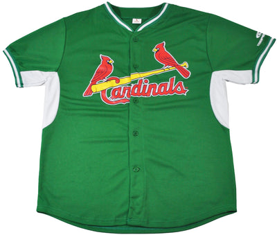 Vintage St Louis Cardinals Green Jersey Size X-Large