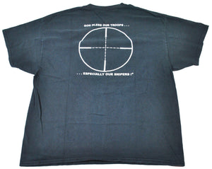 Vintage LaRue Tactical God Bless Our Troops... Especially Our Snipers Shirt Size 2X-Large