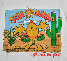 Vintage Sun Drop Go With The Glow! Arizona Shirt Size Small