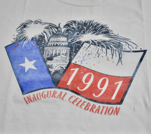 Vintage Texas 1991 Ann Richards Inauguration Shirt Size Large