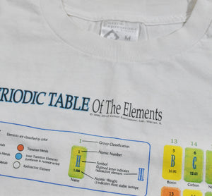Vintage Periodic Table of the Elements Shirt Size Medium
