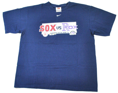 Vintage Boston Red Sox Colorado Rockies Nike World Series Shirt Size Large