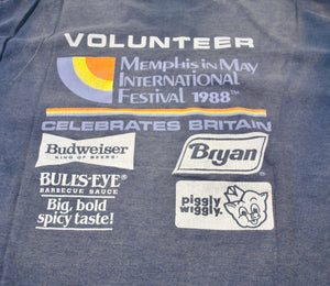 Vintage World Championship Barbecue Cooking Contest 1998 Memphis Budweiser Shirt Size Medium