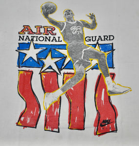 Vintage Michael Jordan Air National Guard Nike USA Shirt Size Large