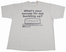 Vintage Buckle Up "I Forgot" Shirt Size X-Large