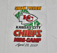 Vintage Kansas City Chiefs 2001 Mini Camp Shirt Size X-Large