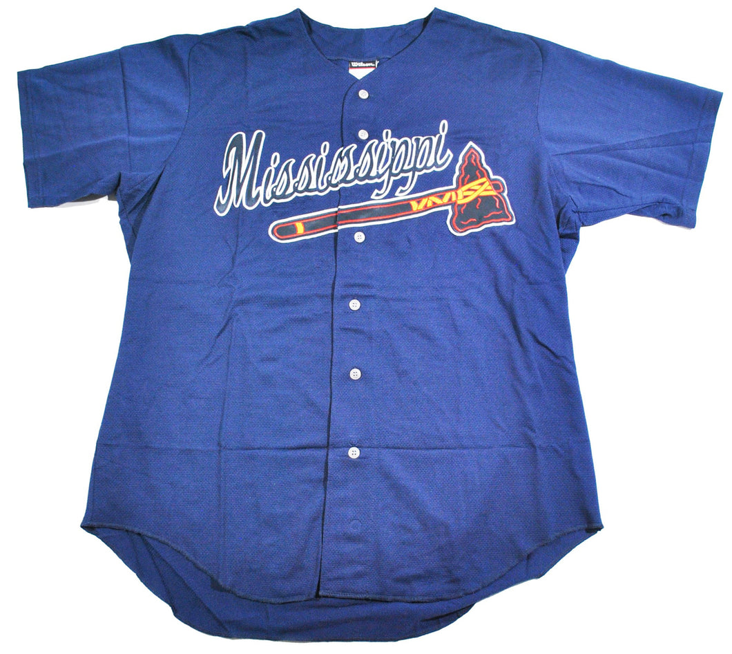 Vintage Mississippi Braves Atlanta Braves Jersey Size X-Large