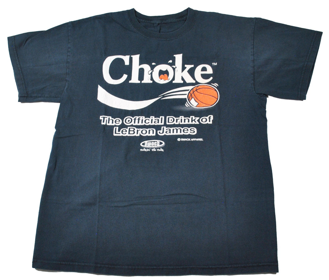 Vintage LeBron James Official Drink Choke Shirt Size Medium