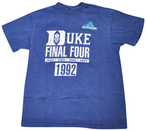 Vintage Duke Blue Devils 1992 Final Four Adidas Shirt Size Medium