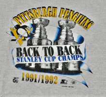 Vintage Pittsburgh Penguins 1992 Starter Brand Shirt Size Large