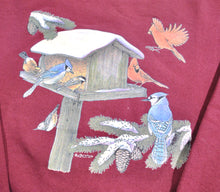 Vintage Bird Feeder Sweatshirt Size Medium