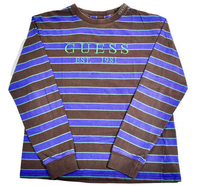 Guess Long Sleeve Stripe Shirt Size Medium