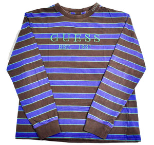 Guess Long Sleeve Stripe Shirt Size Medium