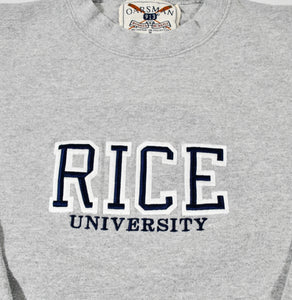 Vintage Rice Owls Sweatshirt Size Medium