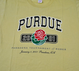 Vintage Purdue Boilermakers 2001 Rose Bowl Shirt Size X-Large