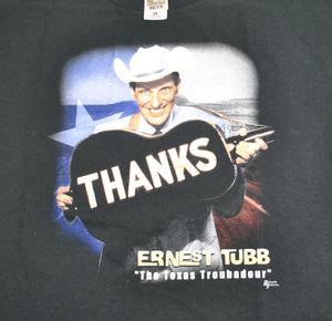 Vintage Ernest Tubb Tour Shirt Size X-Large